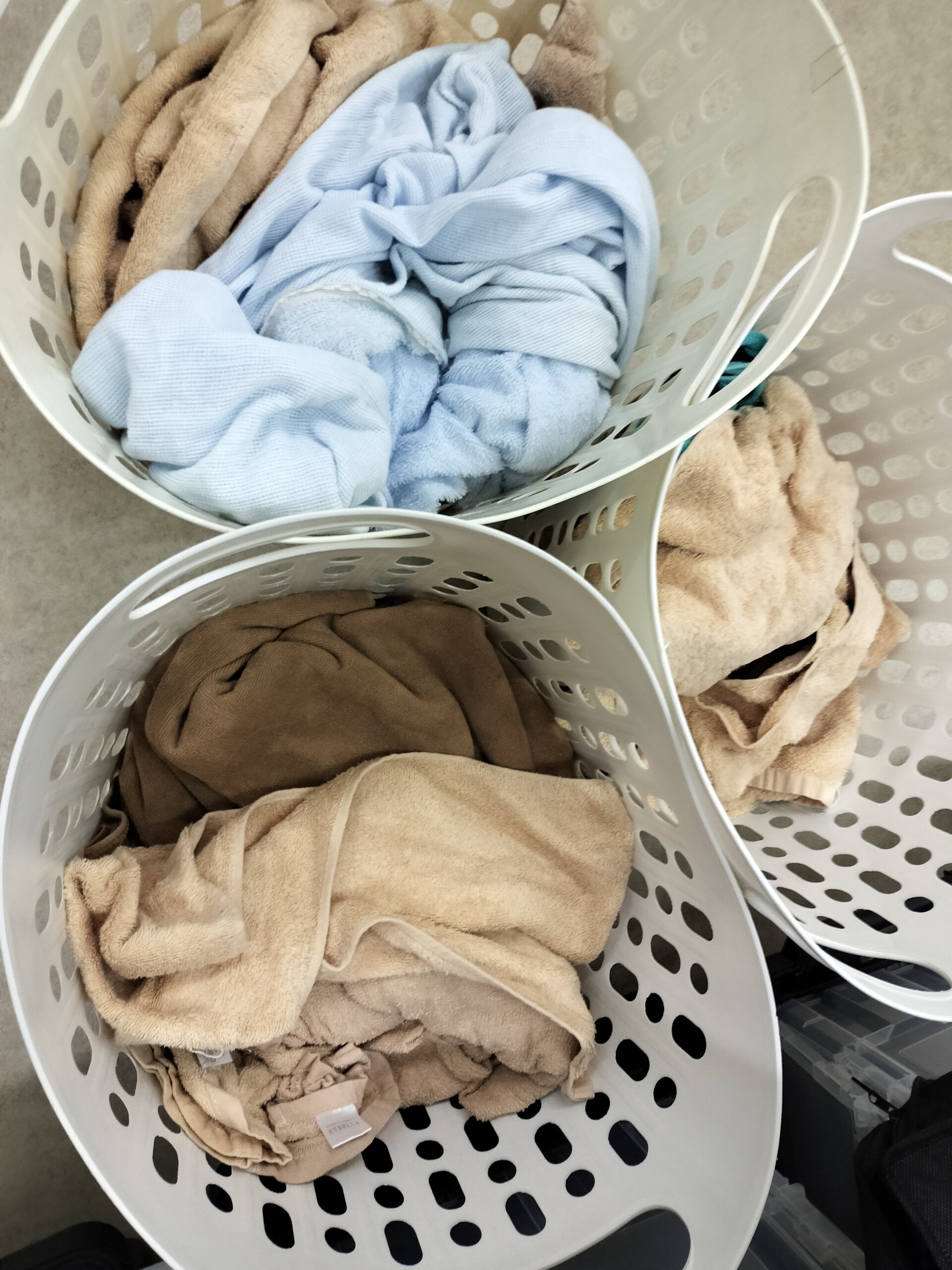 アロマオイル付着タオルの洗濯代行　クリーニング