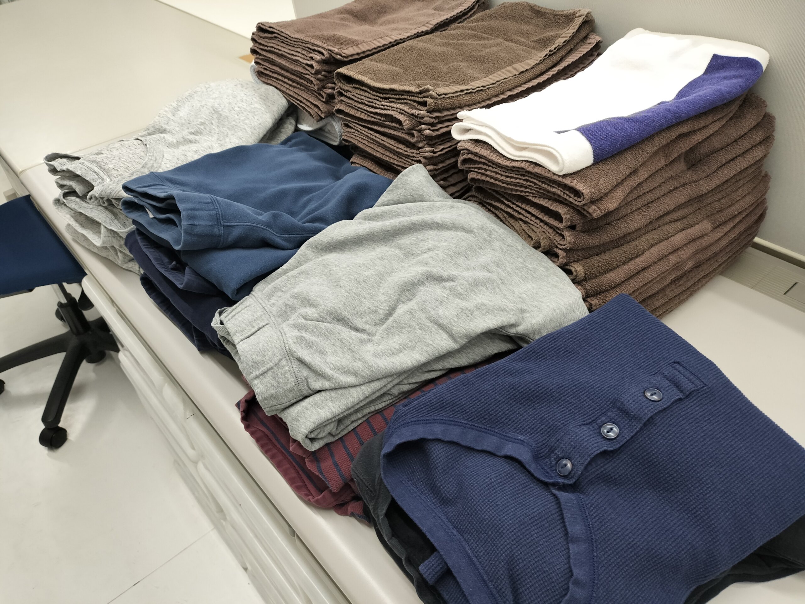 整体院・ピラティスのフェイスタオル、バスタオル、施術着の洗濯代行