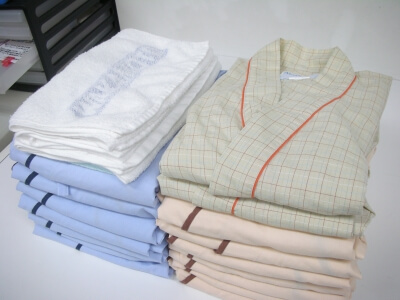 患者衣洗濯後納品前