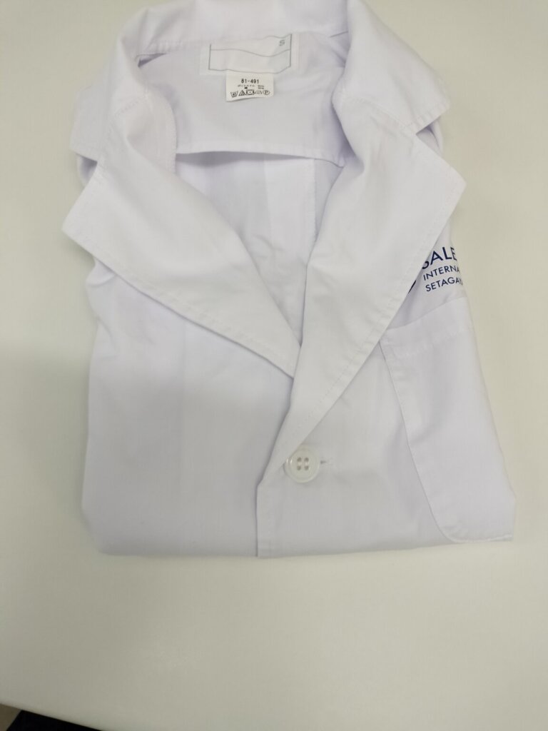 ドクターコートお洗濯後たたまれてる